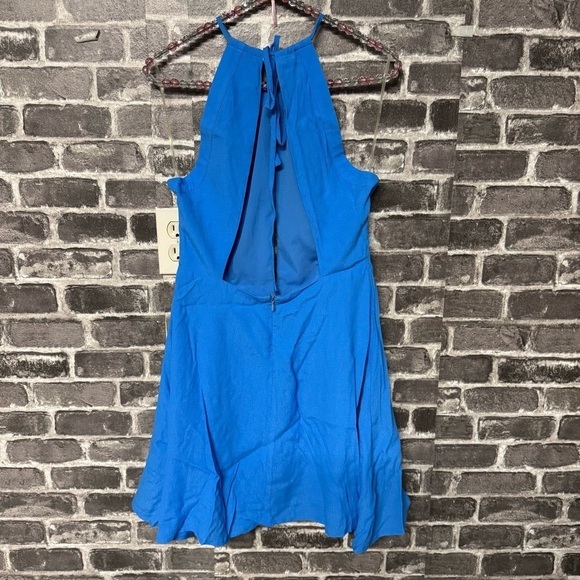 Lovers + Friends blue halter mini dress - Picture 6 of 12